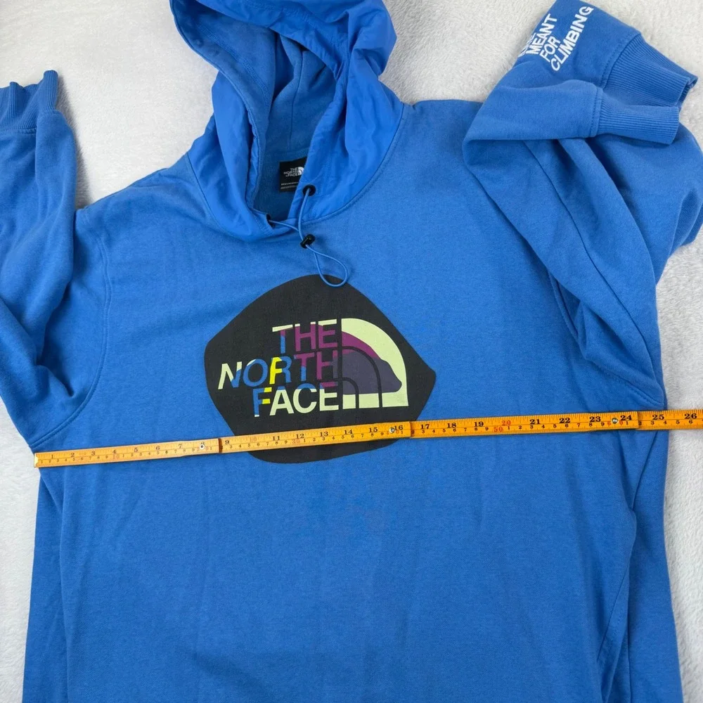 The North Face Hoodie Mens XL Blue Walls Are Meant For Climbing Graphic Pullover